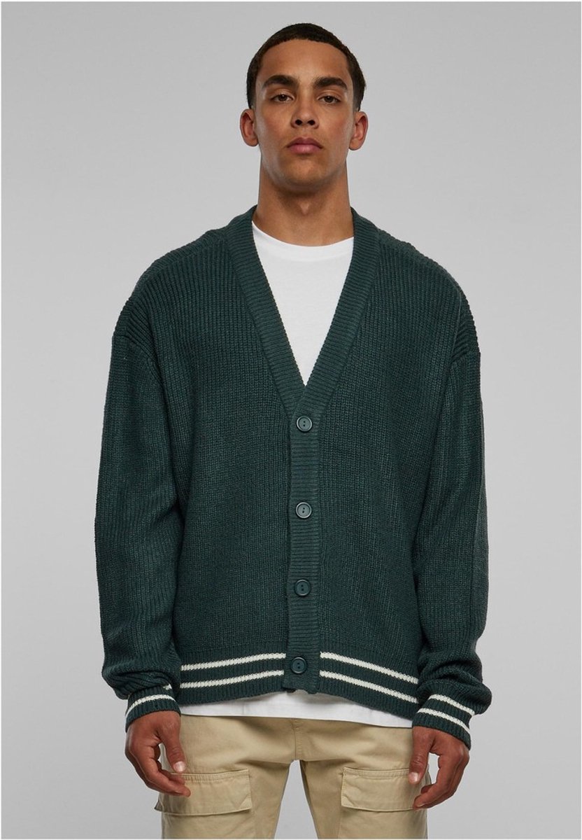 Urban Classics Sporty Boxy Cardigan 3XL Groen