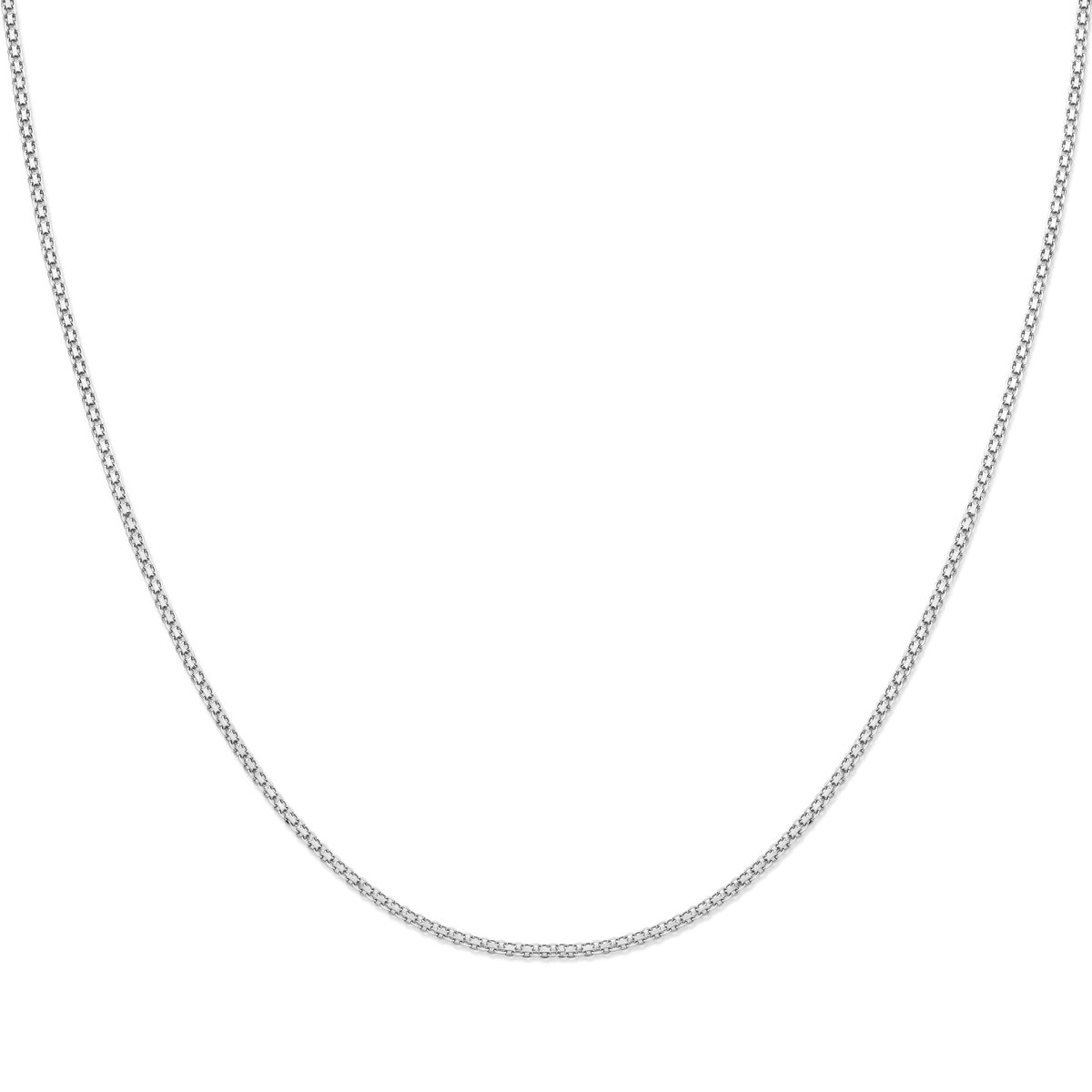Lev Sieraden - Ketting - Bismarck collier - Zilver - 2.4 mm 37.5 cm - Gerhodineerd 925 Zilver