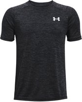 Under Armour UA Tech 2.0 SS-BLK Jongens Sportshirt - Zwart - Wit