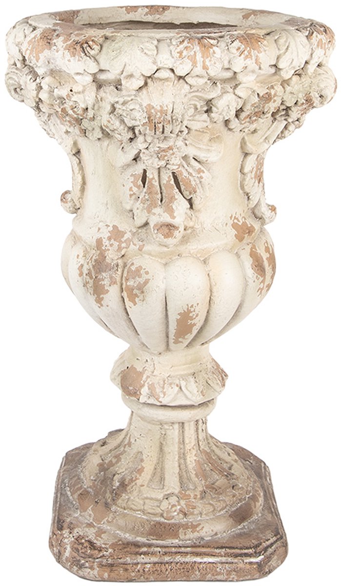 Clayre & Eef Bloempot Ø 35x56 cm Beige Keramiek