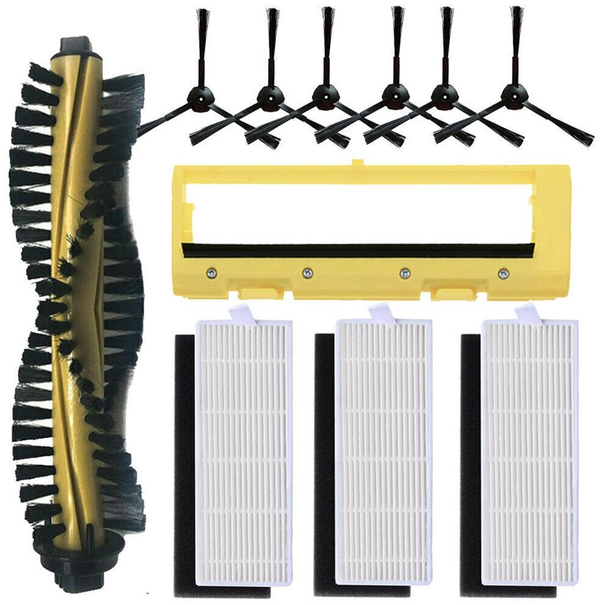 Geschikt voor ILIFE A4 A4S Robotstofzuiger Accessoires Hoofdzijborstel HEPA-filter