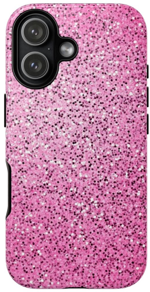 Roze Glitter Sprankelstructuur – Telefoonhoesje Geschikt voor iPhone 17