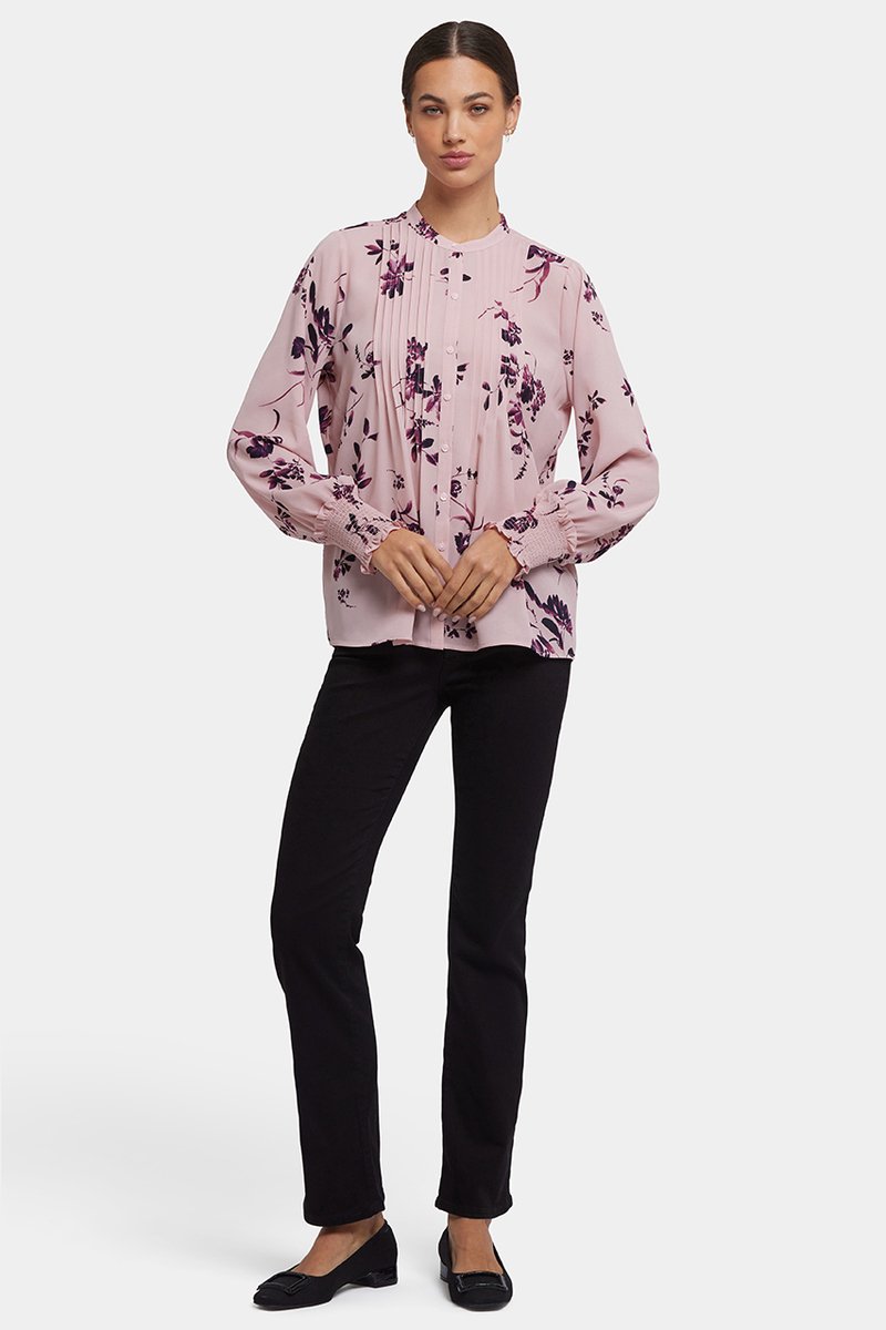 Pleated Peasant Blouse