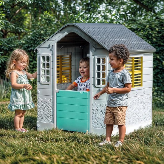 Dolu Turquoise/Geel Speelhuisje