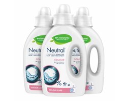 Neutral Vloeibaar Wasmiddel - Kleur - voor de gevoelige huid - 3 x 20 wasbeurten - Voordeelverpakking
