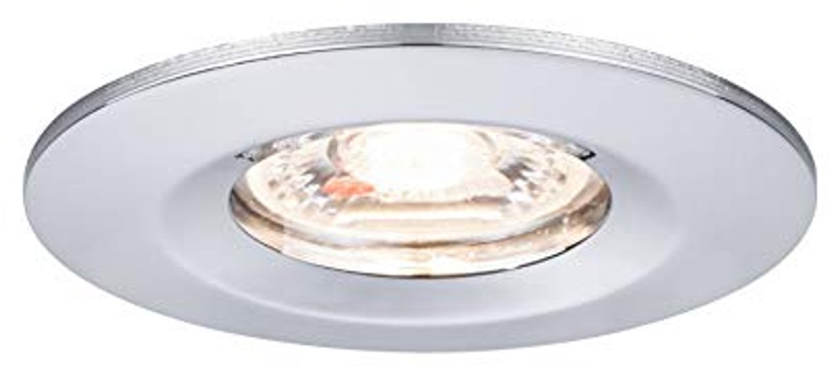 Mini LED Inbouwlamp Coin Rond 1x4W Plafondinbouwspot Chroom Aluminium Warm Wit 2700K