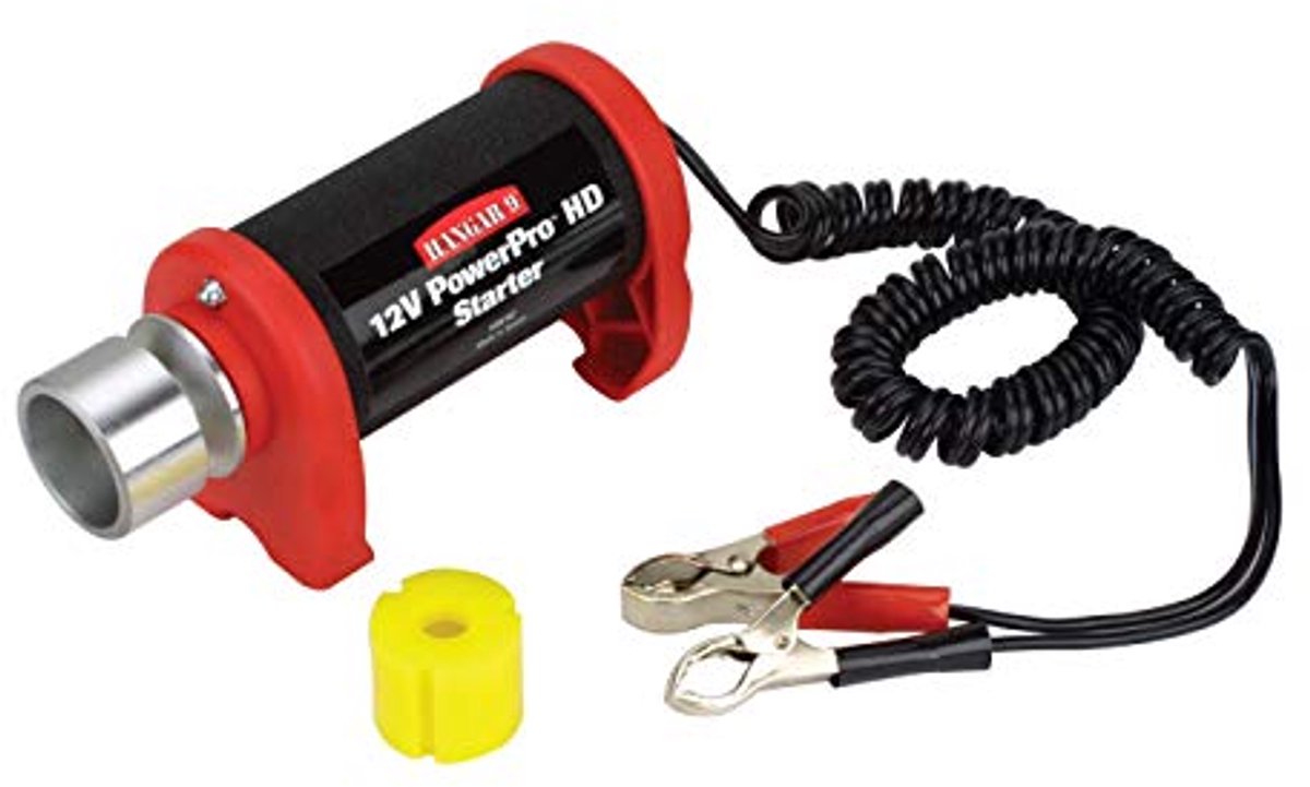 Hangar 9 HAN162 PowerPro HD High Torque 12V Starter met krokodillenklemmen voor RC vliegtuigen, auto's, boten of heli-motoren