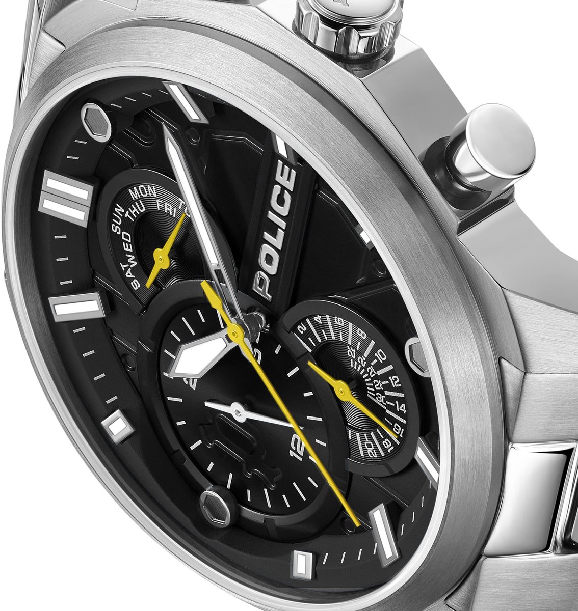 Horloge Reactor Black Steel