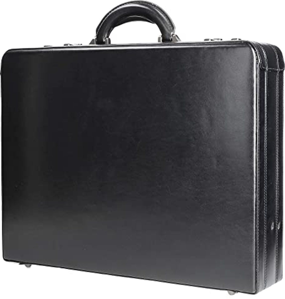 Leren Laptoptas 46 cm - Zwart, Klassiek en Ruim