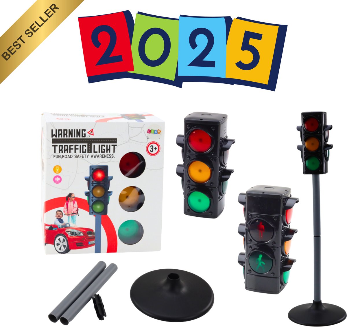 Eduplay Interactief Verkeerslicht - Educatief speelgoed met geluid & licht - 3+ jaar