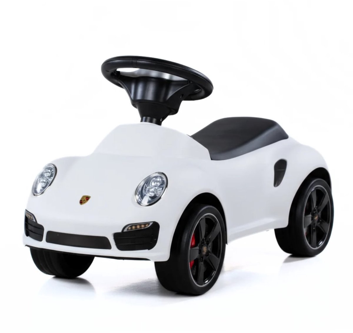 Porsche 911 Loopauto 1 tot 3 jaar – Officieel Gelicentieerde Luxe Loopwagen met Toeter – Babyauto met Anti-slip Wielen & Veiligheidsblokkering – Wit