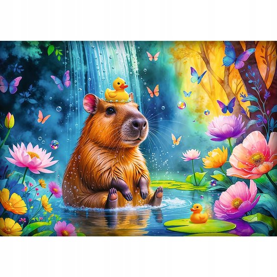 Trefl Capibara Puzzel 1000 Stukken - Adembnemend Natuurlandschap van Merkloos — afbeelding 2