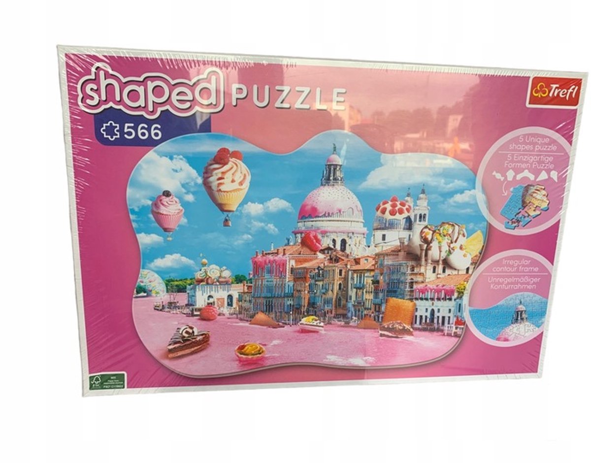 Trefl Shaped Puzzel 566 Elementen, Venetië