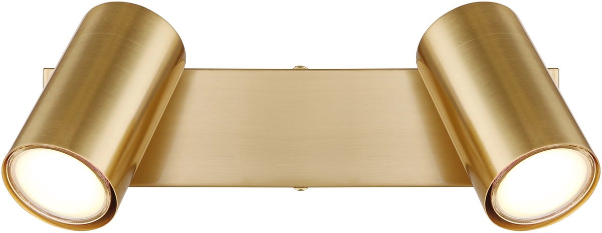 Opbouwspots ROBBY 2-lichts GU10 26cm Goud