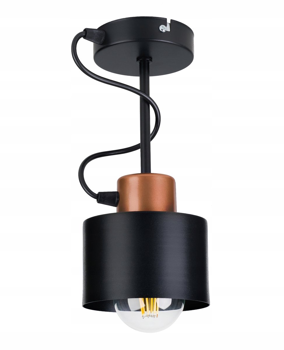 Hanglamp Kubus Koper - Stijlvolle Plafondlamp met E27 Fitting