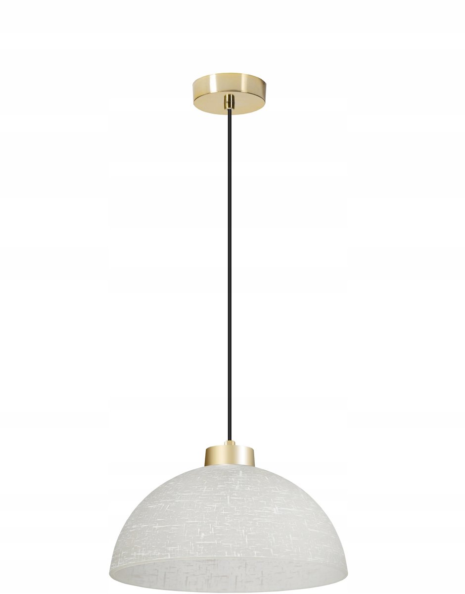 Itaka Hanglamp Glazen Koepel - Stijlvol Wit/Goud
