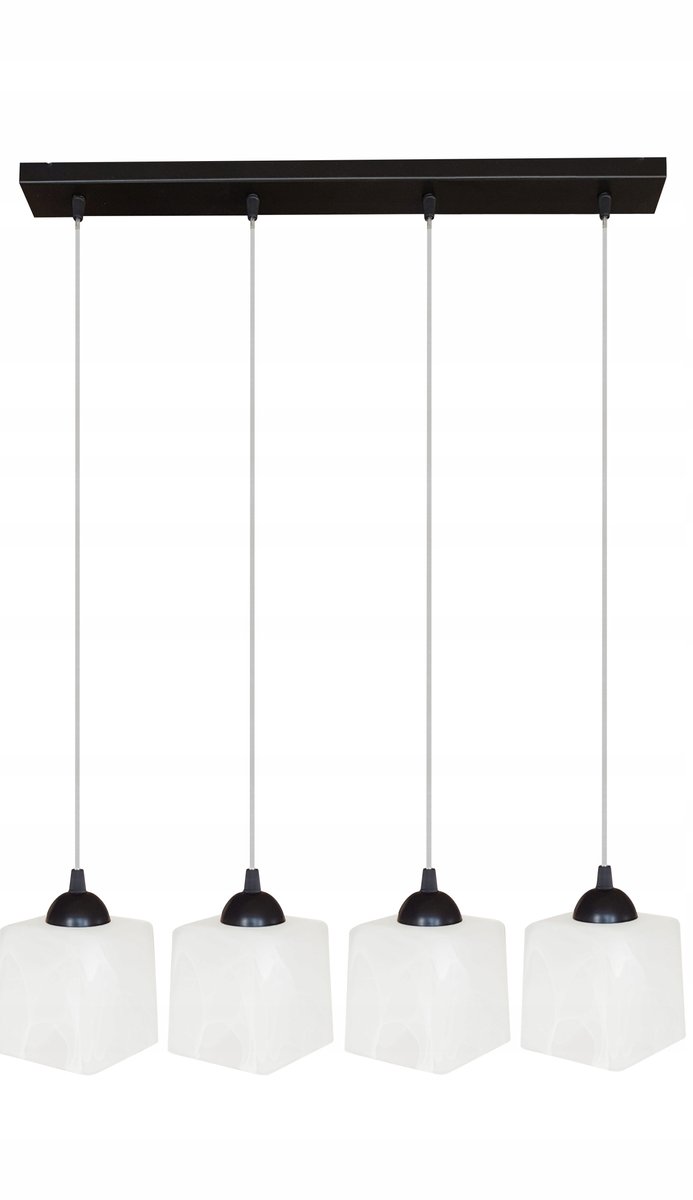 Kwadro Hanglamp Plafond LED Zwart E27 4x60W