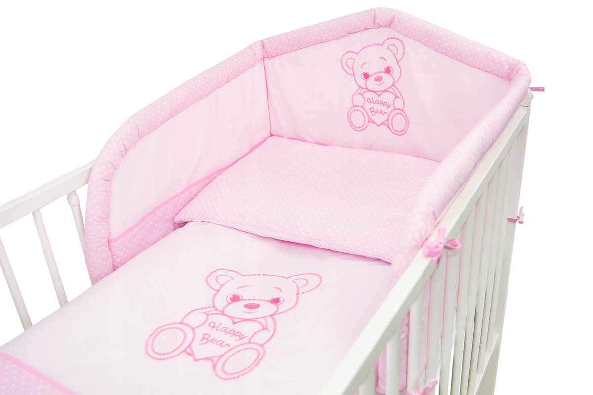 Kinderbeddengoed 3-delig 120x90cm - Happy Bear