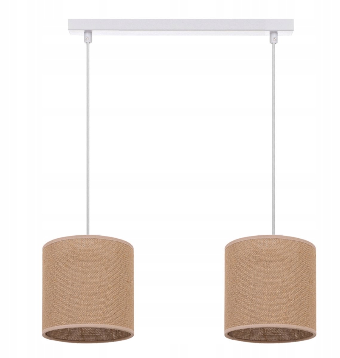 Jute Boho Hanglamp - 2-lichts, 90cm hoog, E27 fitting