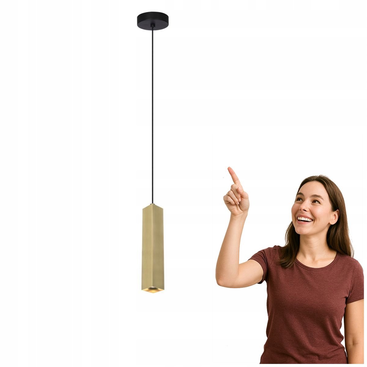 Ander Hanglamp Zwart/Messing - Modern Design