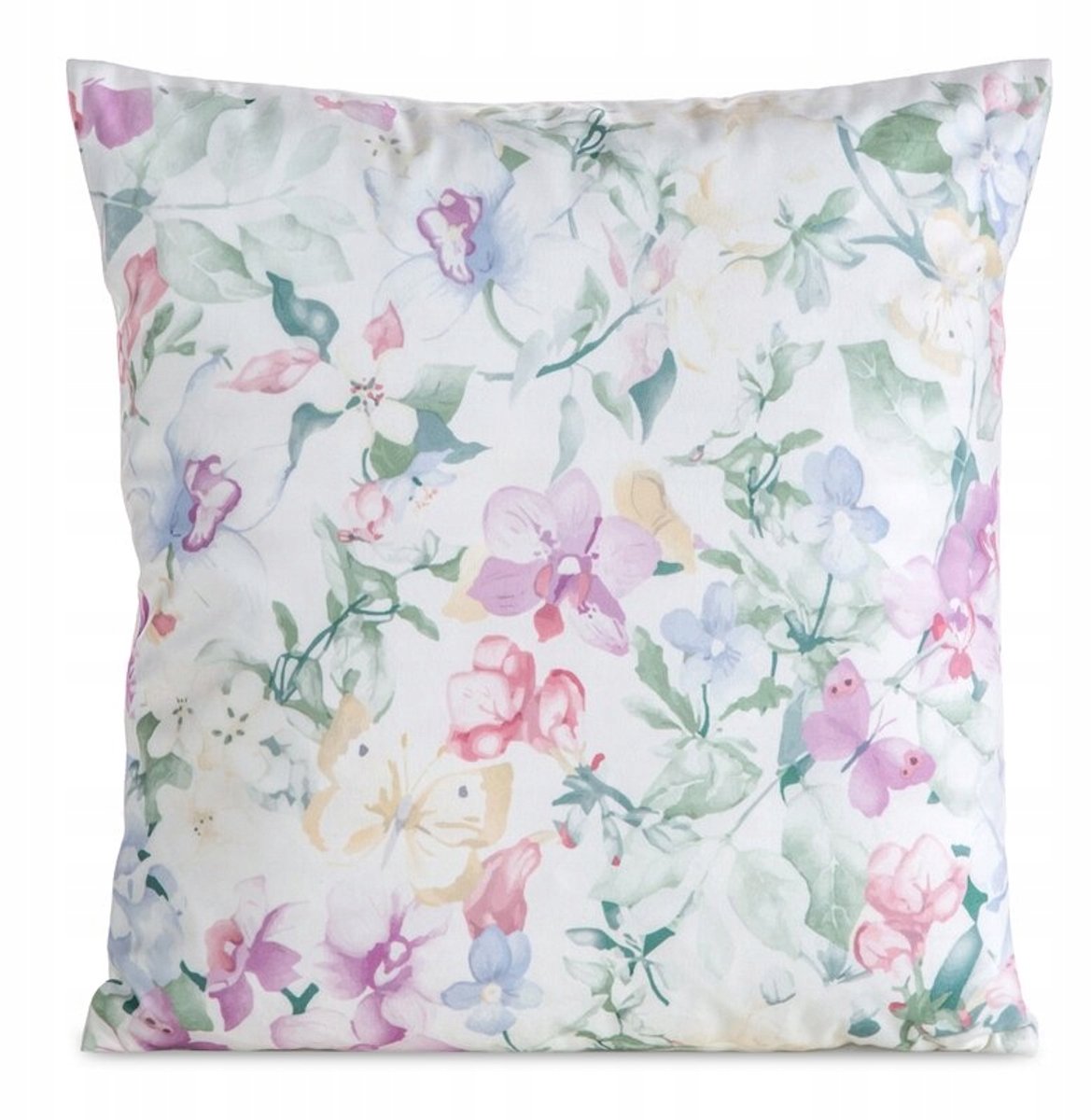 Decoratieve Kussenhoes Mink 45x45cm met Bloemendessin