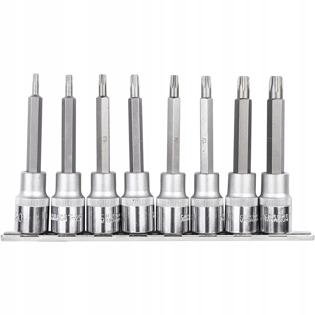 8-delige Torx-tappenset 1/2" T20-T50