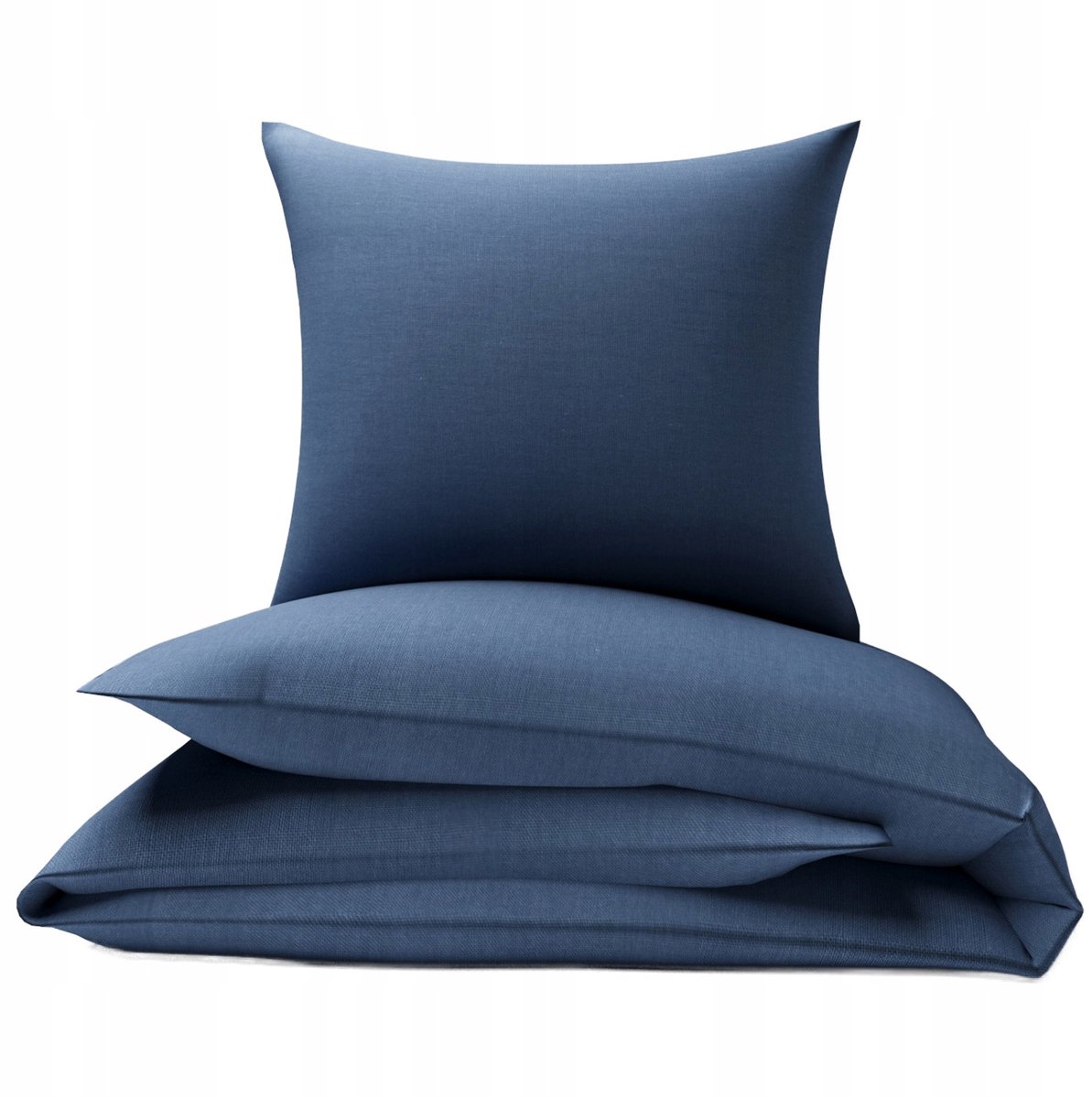 Image of 100% Katoenen Dekbedovertrek Set 100x160cm - Effen Indigo
