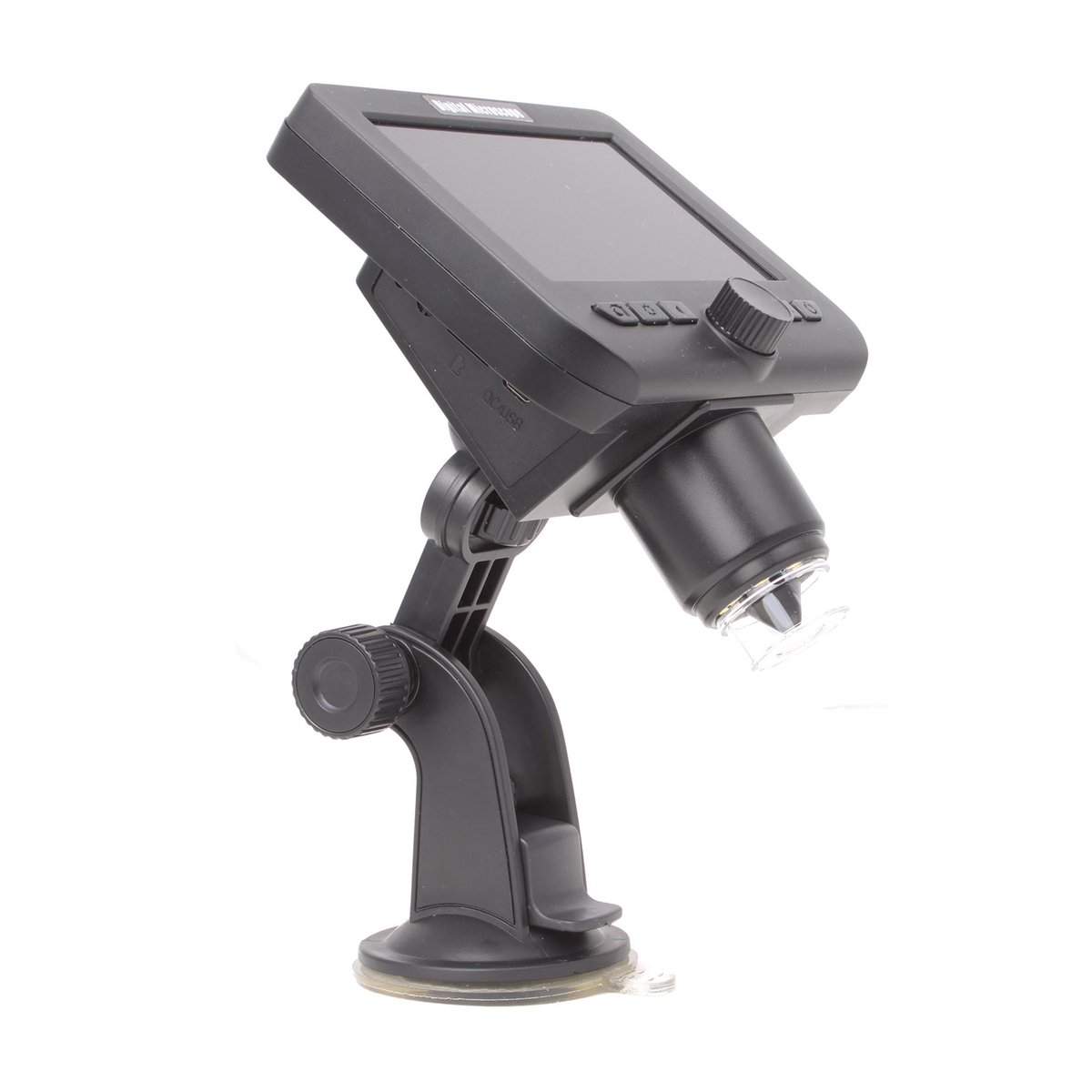 Minimicroscoop, 1 tot 1000x vergroting, gemaakt van kunststof, met LCD-scherm, Wi-Fi-smartphoneverbinding en LED-verlichting