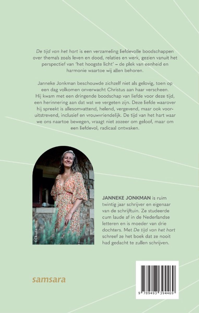 De tijd van het hart - back cover