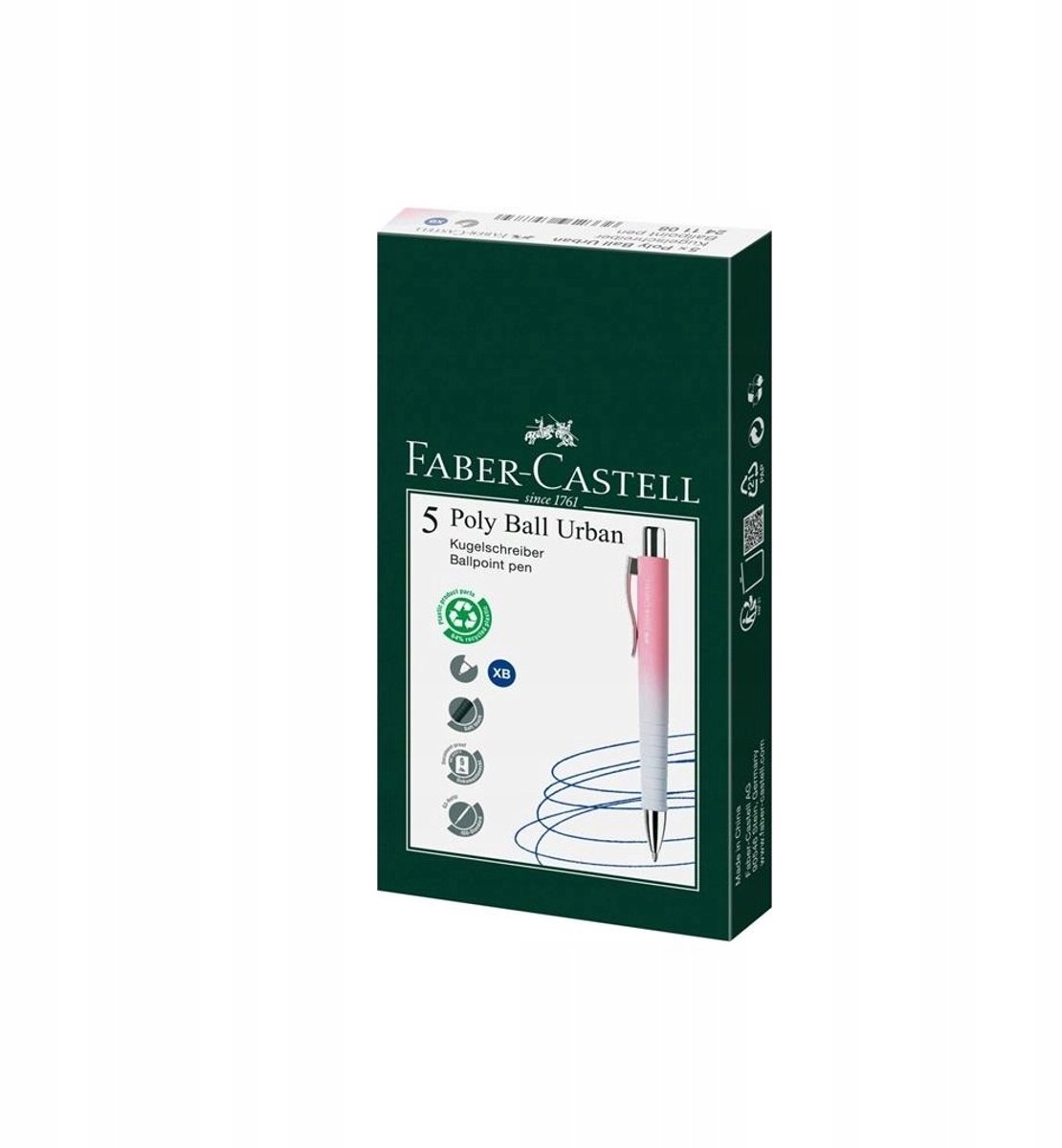 Faber-Castell Poly Ball Urban XB - 5 automatische pennen