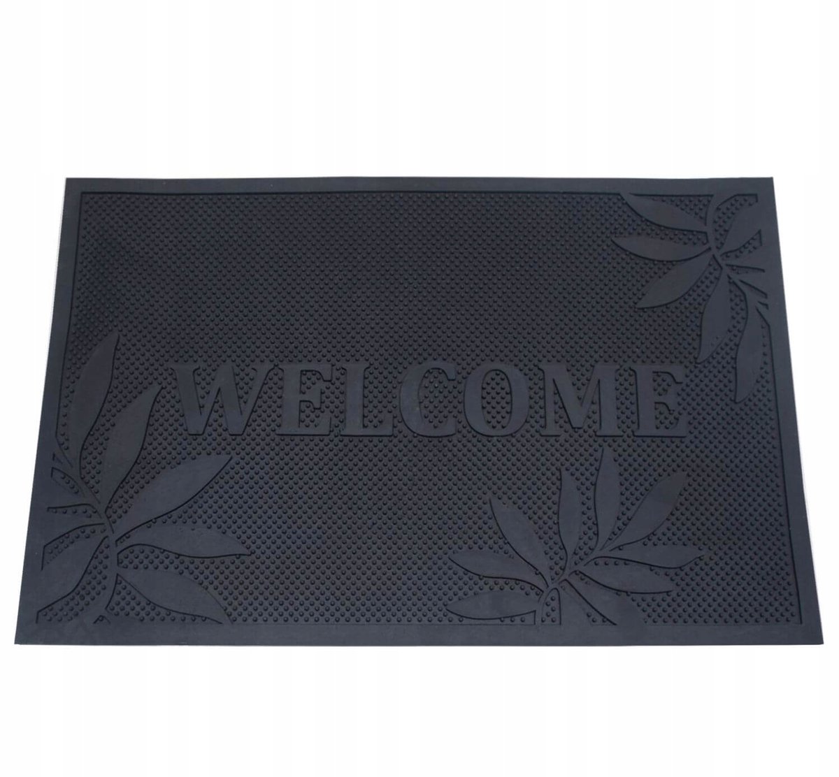 Zwarte Rubberen Deurmat 45x70 cm - Binnen & Buiten