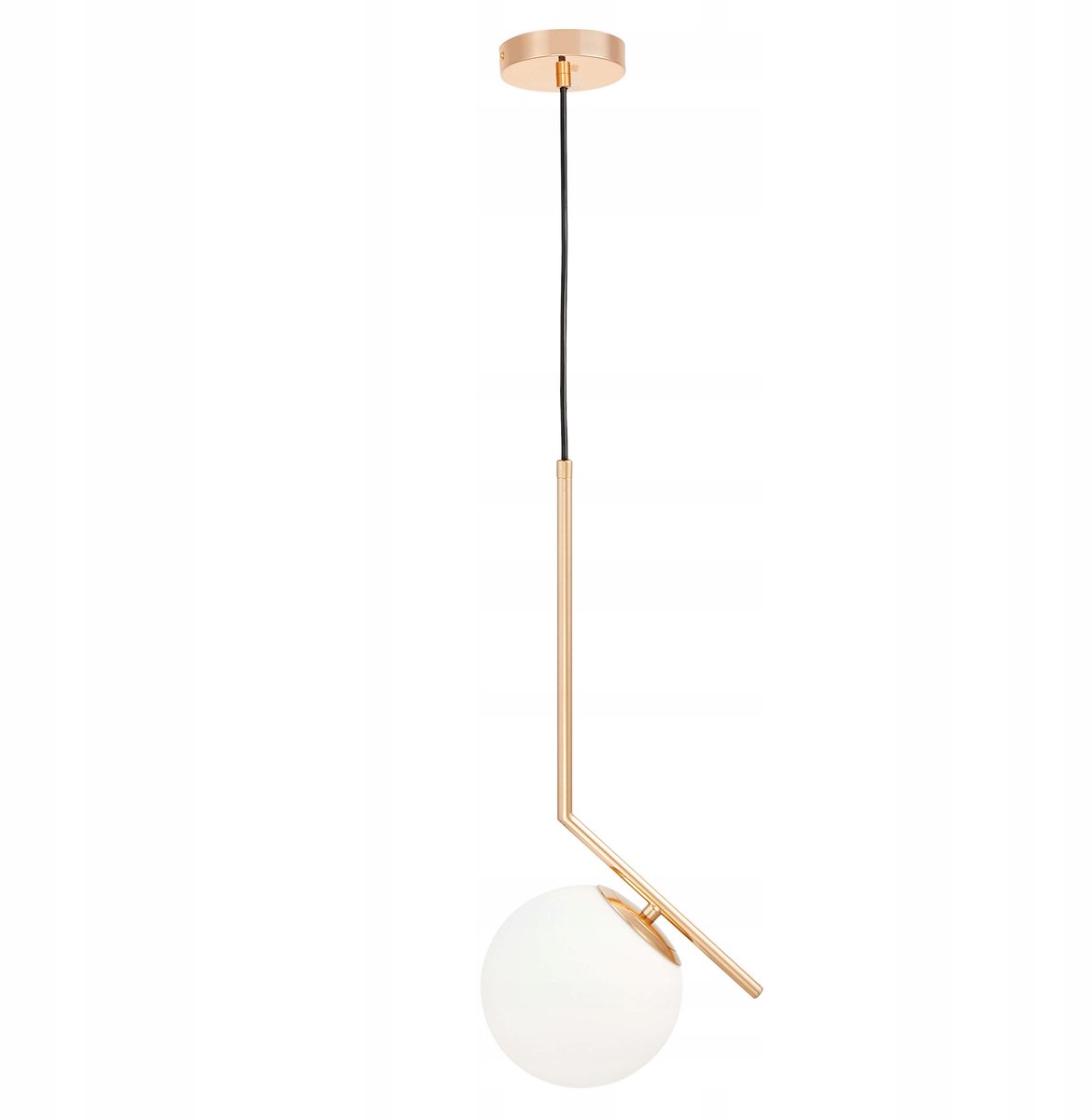 Lumina Deco Sorento Hanglamp Goud Wit Glas E27 15cm