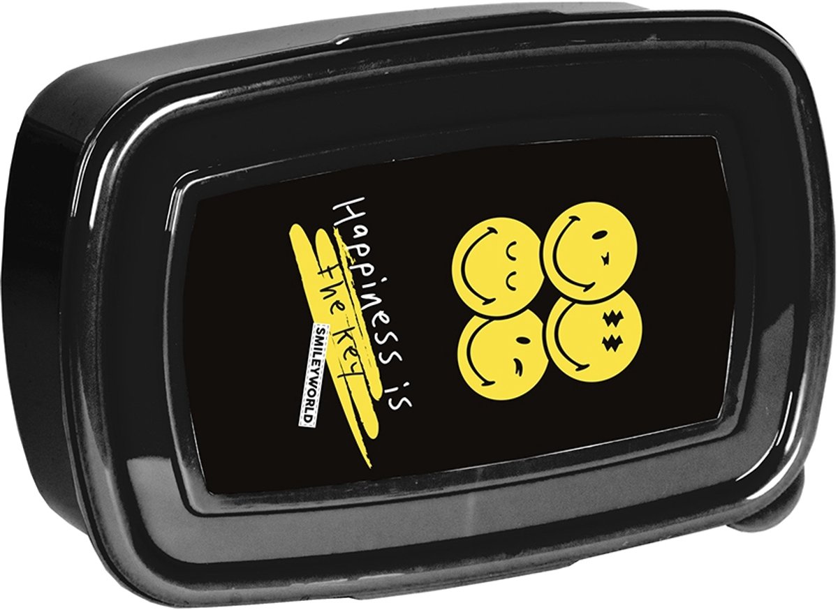 SmileyWorld Lunchbox Paso Zwart - 750ml