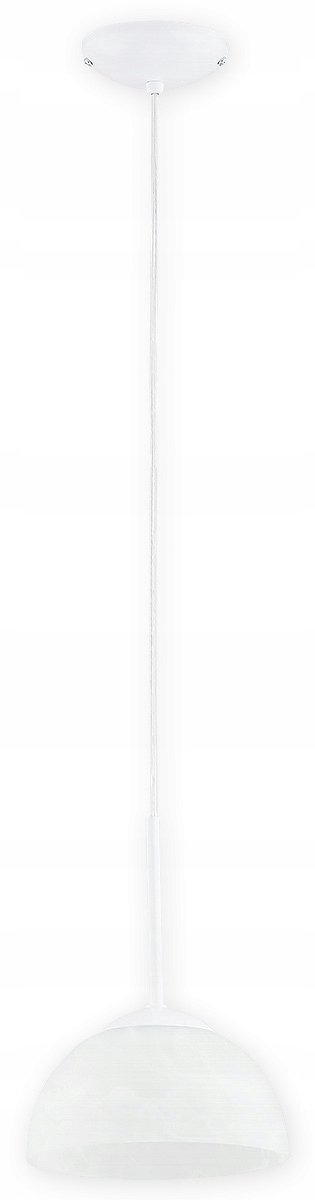 Freja Kleine Hanglamp 1-lichts - Wit Glans - Wit Alabast