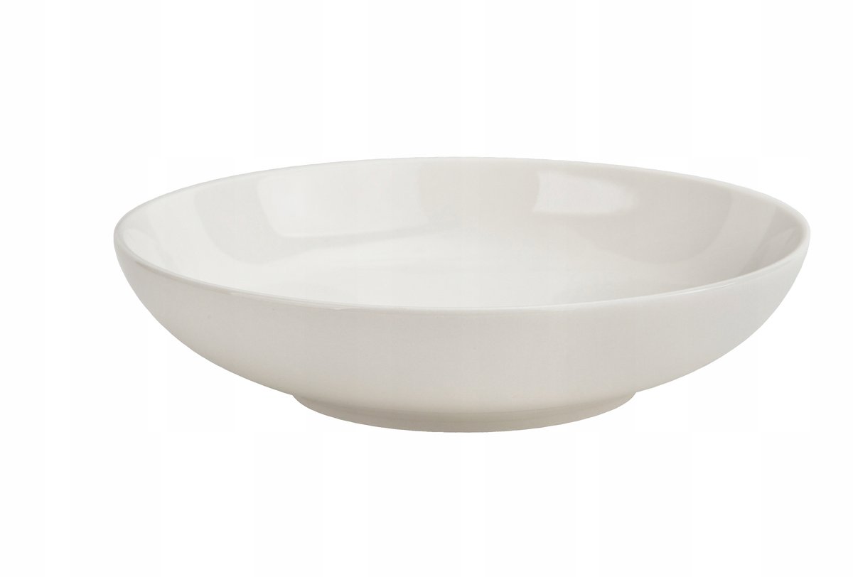 Diepe Borden Bella Krem 20 cm - Elegante Porseleinen Schotel