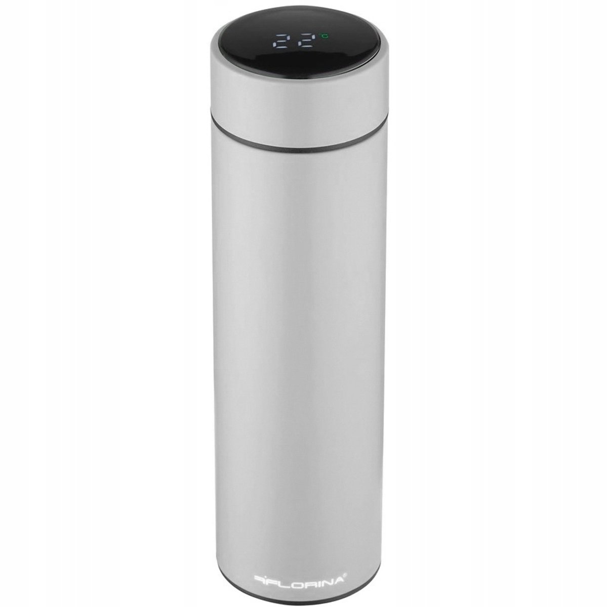 Florina Momo Thermosbeker 450ml Grijs met LED Temperatuurweergave