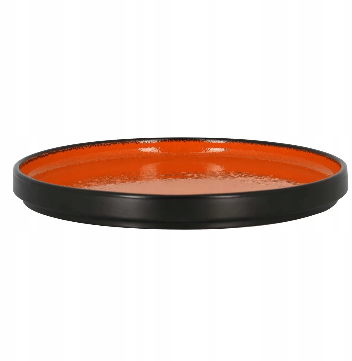 RAK PORSELEIN VUUR Platte, Ø 23 cm, Oranje