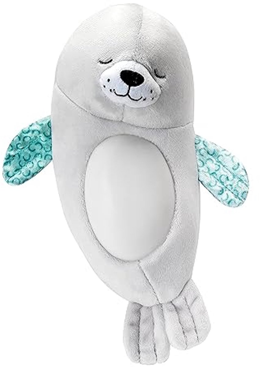 Zacht Pluche Nachtlampje met Geluid en Licht voor Baby's - Ontspannend Zeehond Pluche Speelgoed - Makkelijk Schoon te Maken