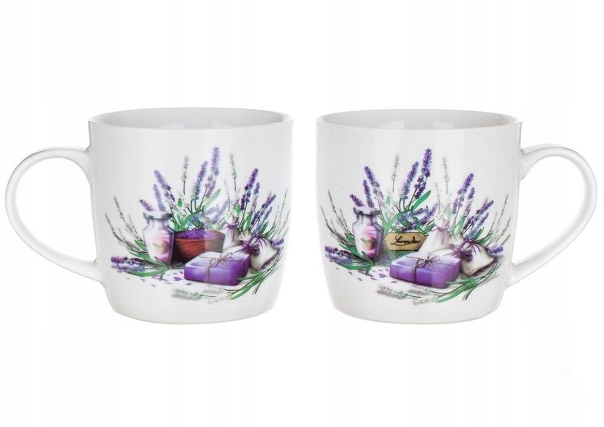 Banket Lavendel Mokkenset (2 stuks) - 360 ml Keramiek