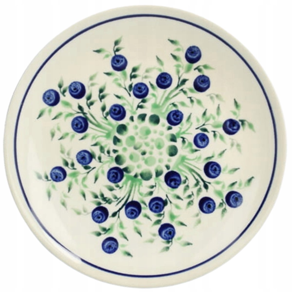 Bolesławiec Ceramiek dessertbord 16 cm met de hand gemerkt Decor 1208