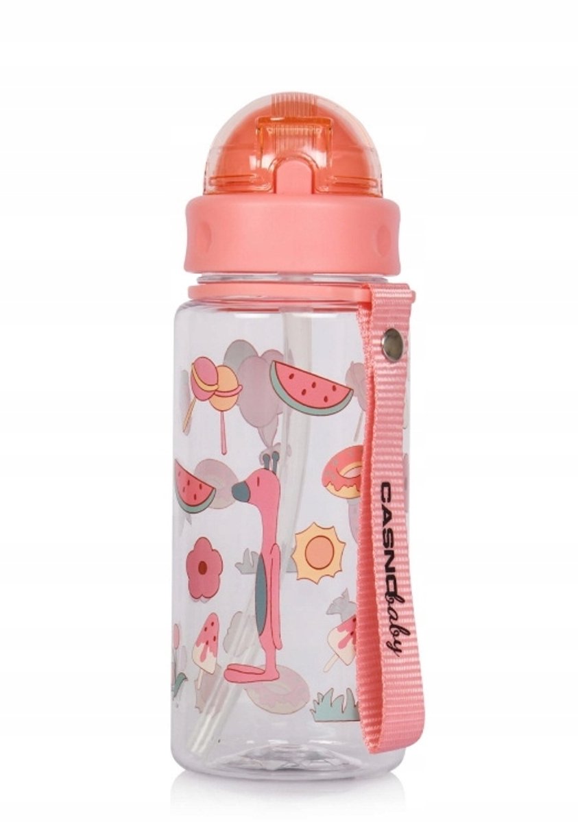 Casno Willy Kinder Drinkfles 400 ml - Roze