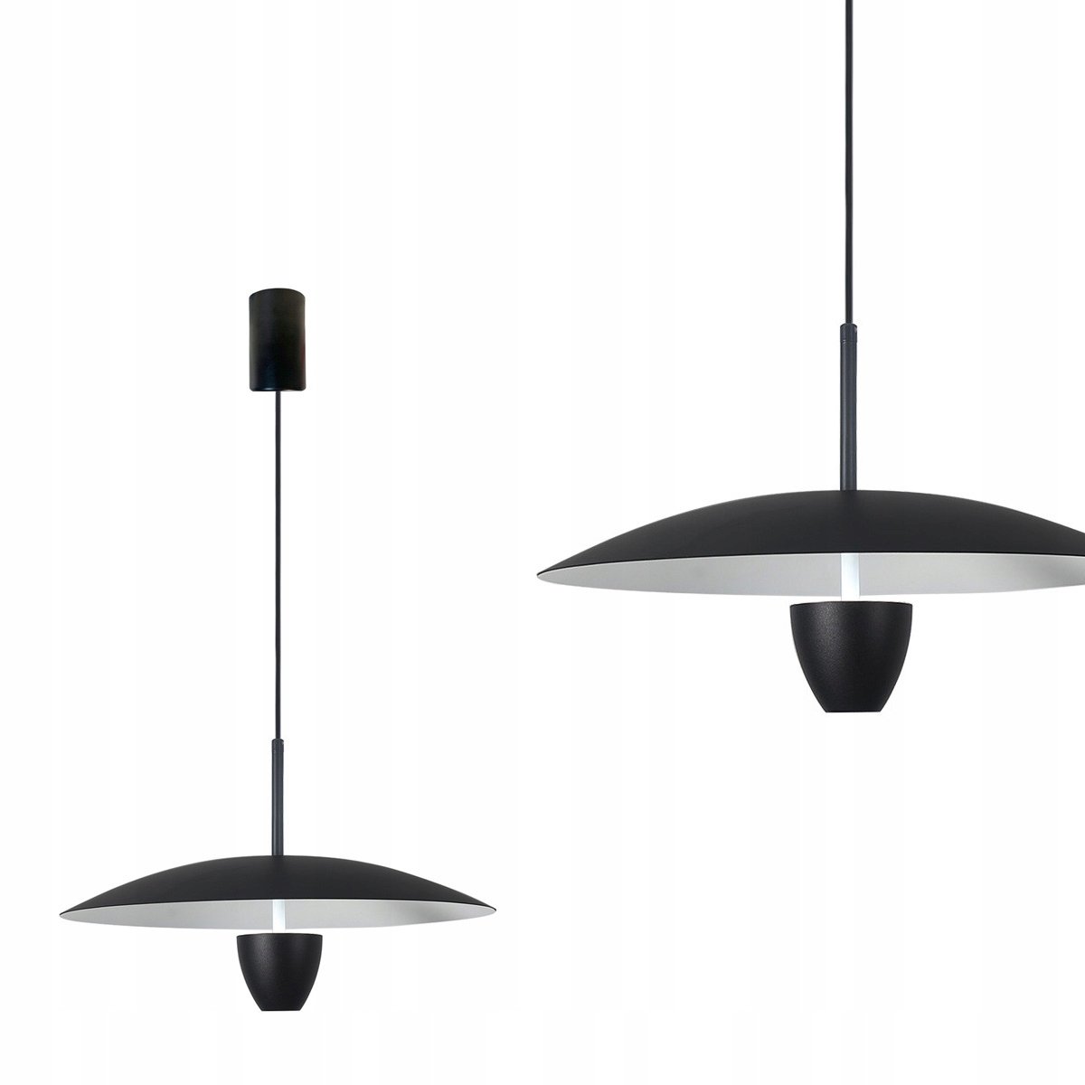 Moderne UFO M Hanglamp Zwart LED CCT Light Prestige