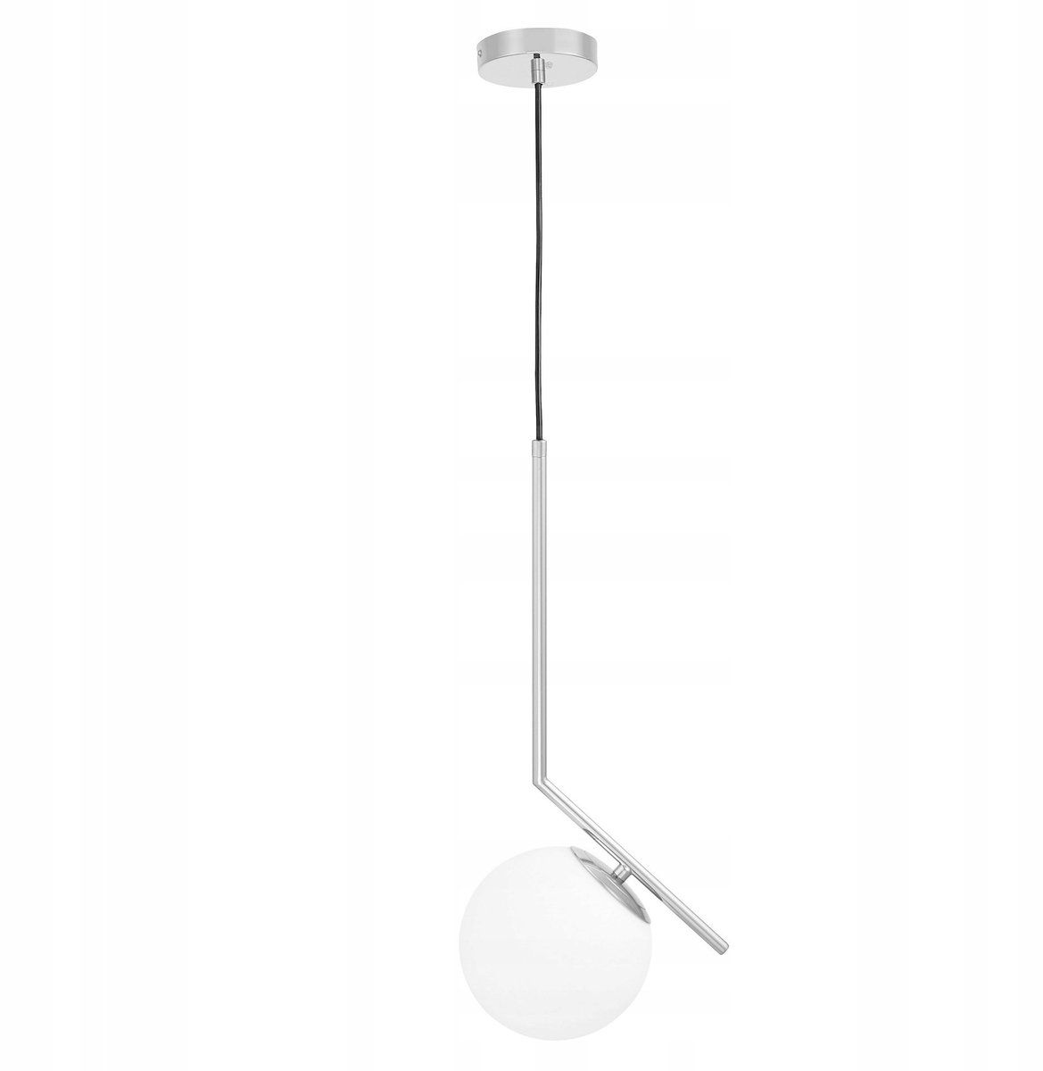 Moderne Hanglamp Chroom Wit Sfeer 15cm E27 LED