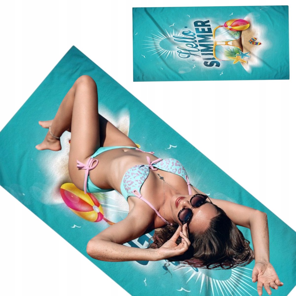 XL strandlaken Sneldrogend Rechthoekig 150x70cm - SUMMER TIME