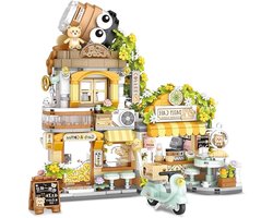 Bouwpakket Thema Set - Café Speelgoed - 1077 Delig - 2-Laags Beren Café - Educatief & Decoratief - Voor Kinderen & Ouderkind Activiteiten