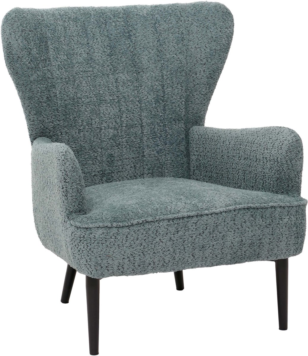 Loungestoel MCW-K37, cocktail/oor fauteuil gestoffeerde stoel retro vintage stof chenille