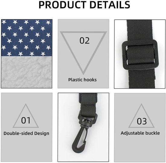 Hamac réversible pour cages, hamac doux pour furets, chatons, chiots, lapins et autres petits animaux, hamac double face pour cages avec sangles réglables et crochets en plastique