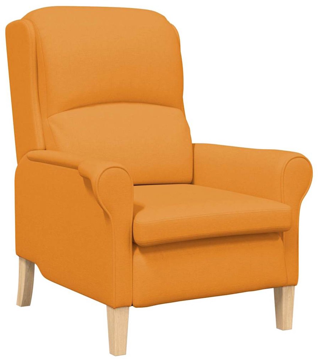 vidaXL Fauteuil - Donkergeel - Stof