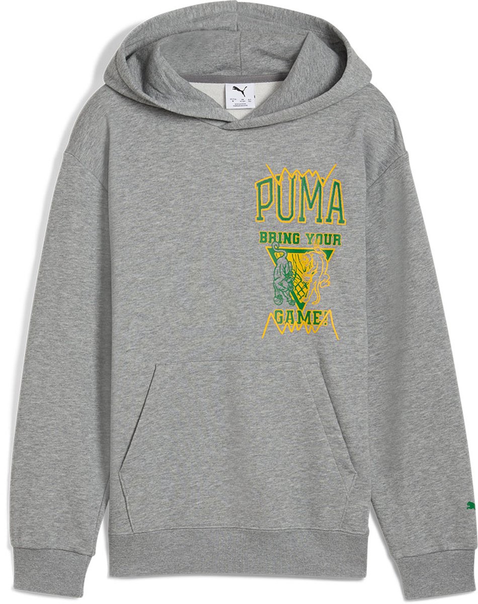 Puma Rival Rage Hoodie 13-14 Years Jongens Meisjes Grijs