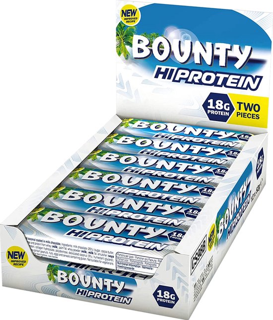Bounty Protein Reep - 19 gr - Eiwitshake - 12 repen
